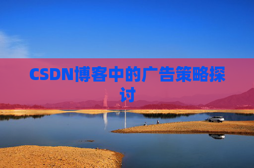 CSDN博客中的广告策略探讨